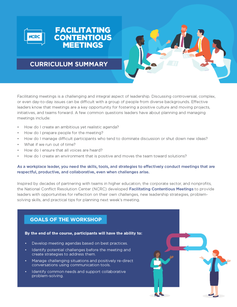 facilitated dialogue